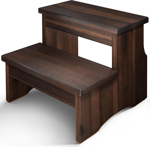 Wooden two step stool - wooden, for