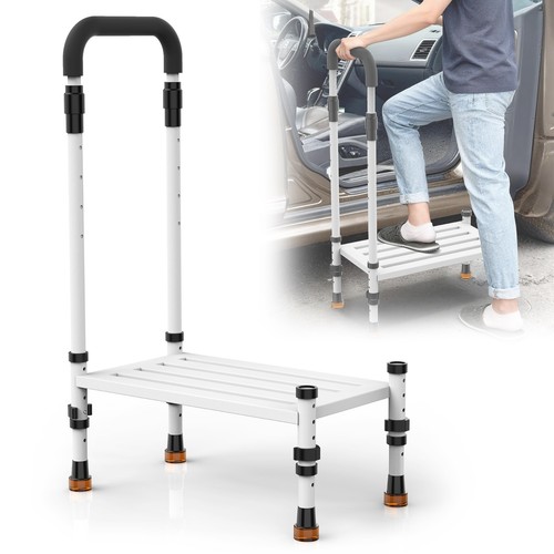 Adjustable height car step - car,