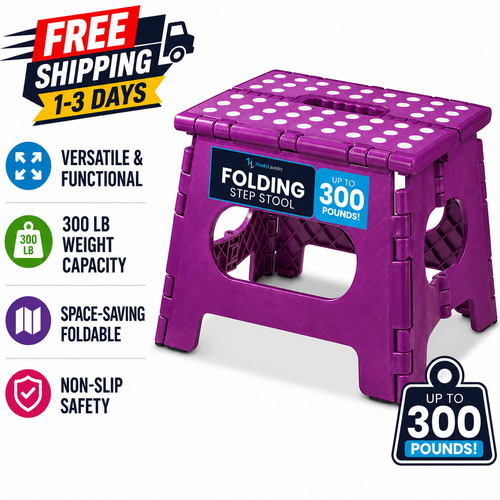Inch folding step stool - 9,
