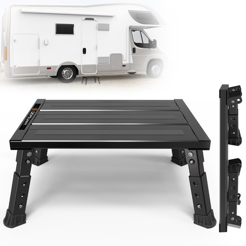 Adjustable step stool - adjustable, rv