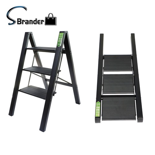 Step black folding ladder - step,