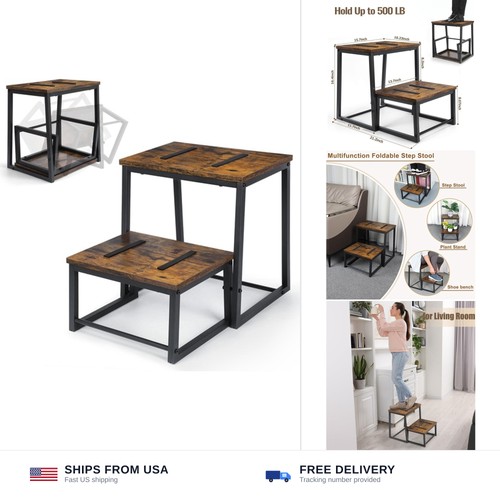Wood step stool adults - wood,