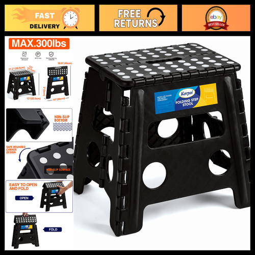 Folding step stool - step,