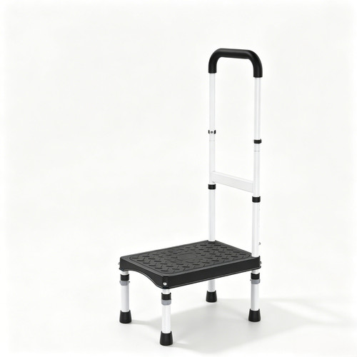 Step stool with - stool, handle