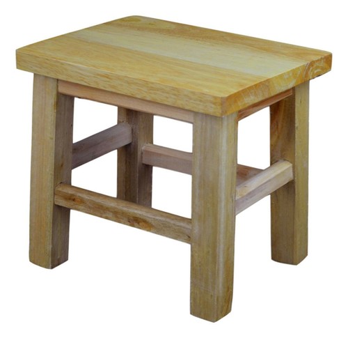 Solid hard wood stool step - solid,