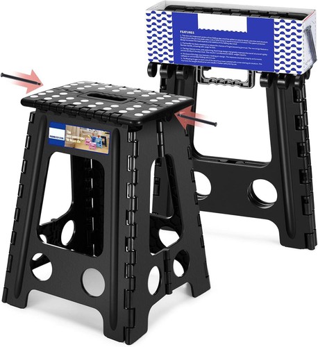 Folding step stool - stool, plastic