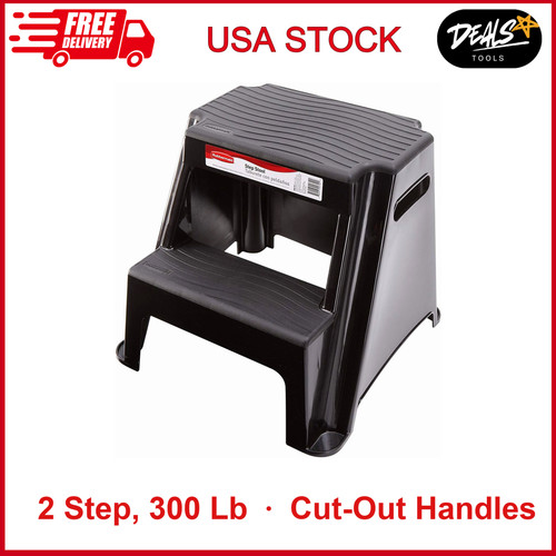 Rubbermaid step plastic - 2-step,