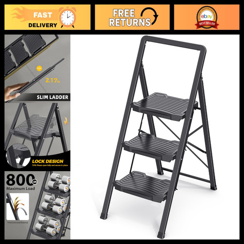 Step folding ladder with - 3-step,