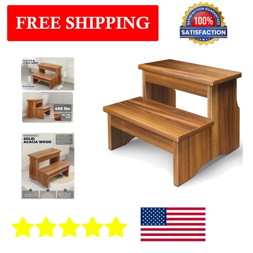 Compact walnut finish two step - walnut,