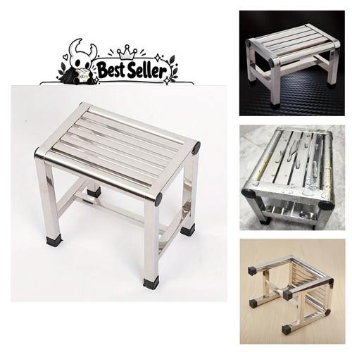 Stainless steel step stool - steel,