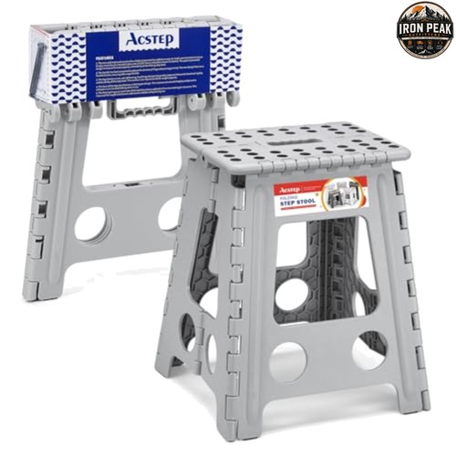 Folding step stool - stool, 16